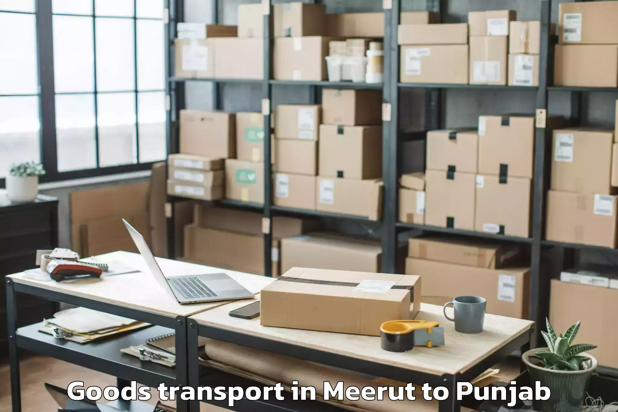 Affordable Meerut to Patiala Goods Transport